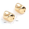 Picture of Brass Beads 18K Real Gold Plated Irregular About 14mm x 10mm, Hole: Approx 1.6mm, 2 PCs