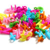 Picture of Acrylic Charms Capital Alphabet/ Letter At Random Color Mixed 22mm x 15mm - 20mm x 12mm, 100 PCs
