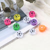 Picture of Polymer Clay Sport Beads Round At Random Color Mixed Football Pattern About 10mm Dia, Hole: Approx 2.8mm, 100 PCs