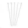 Picture of Iron Based Alloy Head Pins Silver Tone 6cm(2 3/8") long, 0.8mm (20 gauge), 200 PCs