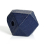Picture of Natural Hinoki Wood Spacer Beads Polygon Deep Blue Faceted About 20mm x 20mm, Hole: Approx 4.2mm, 20 PCs