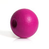 Picture of Natural Hinoki Wood Spacer Beads Round Fuchsia About 10mm Dia, Hole: Approx 3mm, 200 PCs
