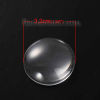 Imagen de Dome Seals Cabochon Vidrio de Ronda ， Transparente 32mm Diámetro: 10 Unidades