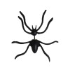 Изображение Цинковый Сплав Серьги Шпильки Хэллоуин Паук Черный 43мм x 40мм, 1 ШТ Черный