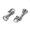 Picture of Zinc Based Alloy 3D Charms Pendants Torch Flashlight Antique Silver Color 20mm( 6/8") x 10mm( 3/8"), 10 PCs