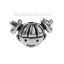 Immagine di Lega di Zinco Separatori Perline Ragazza Argento Antico Circa 17mm x 11mm, 30 Pz