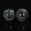 Picture of Transparent Glass Miniature Globe Bubble Bottle Vial Lightbulb Clear 10mm Dia., 20 PCs