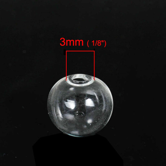 Image de Cabochons d'Embellissement Dômes Fiole Globe en Verre Transparent Ampoule pour Boucle d'Oreille Collier 10mm Dia, 20 Pcs