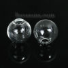 Picture of Transparent Glass Miniature Globe Bubble Bottle Vial Lightbulb Clear 14mm Dia., 5 PCs