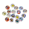 Picture of Glass Dome Seals Cabochon Round Flatback At Random Mixed Halloween Owl Pattern Transparent 12mm( 4/8") Dia, 10 PCs