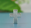 Picture of Zinc Based Alloy Spacer Beads Cross Antique Silver Color About 15mm x 12mm, Hole:Approx 2.2mm, 20 PCs