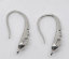 Imagen de 20 Unidades Latón Pendientes de Ganchos de Alambre para la Oreja para Accesorios de Fabricación de Joyas DIY Tono de Plata Con Lazo 20mm x 10mm, Tama?o del Poste/Cable: 0.7mm(21 gauge)
