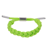 Picture of New Fashion Terylene Adjustable Braiding Shoelace Bracelet Neon Green With At Random Clasp 18.5cm(7 2/8") - 25.5cm(10") long, 1 Piece