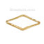 Imagen de Marcos Conectores Latón de Diamond , Chapado en Oro 14mm x 7mm, 50 Unidades