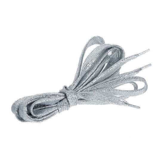 Picture of PET Athletic Sport Shoelace Silver 108cm(42 4/8"), 2 PCs