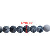 Picture of (Grade B) Agate ( Natural Dyed ) Gemstone Loose Beads Round Black Crackle About 6.0mm( 2/8") Dia, Hole: Approx 1.4mm, 39.0cm(15 3/8") long, 1 Piece (Approx 66 PCs/Strand)