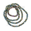 Picture of Glass Loose Beads Round AB Color Faceted About 4mm Dia, Hole: Approx 1mm, 50cm long, 1 Strand (Approx 147 PCs/Strand)