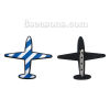 Picture of Acrylic Pin Brooches Airplane White & Blue 71mm(2 6/8") x 66mm(2 5/8"), 1 Piece