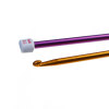 Picture of 2mm-8mm Aluminum Crochet Hooks At Random Color Mixed 27cm(10 5/8") long, 1 Set (11 PCs)