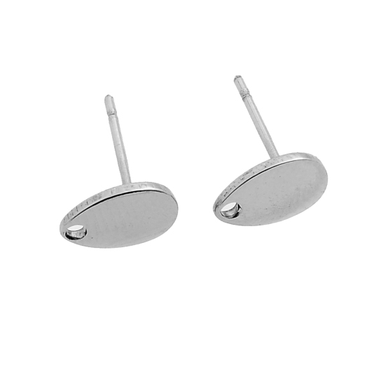 DoreenBeads. 304 Stainless Steel Ear Post Stud Earrings Findings