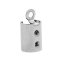 Picture of Stainless Steel Necklace Cord End Tips Cap Cylinder Silver Tone 11.0mm x 5.5mm, 50 PCs