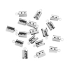 Imagen de Acero Inoxidable Cuerda Tapa Final Para Pulsera Collar Joyería Cilíndrico Tono de Plata 11mm x 5.5mm, 50 Unidades
