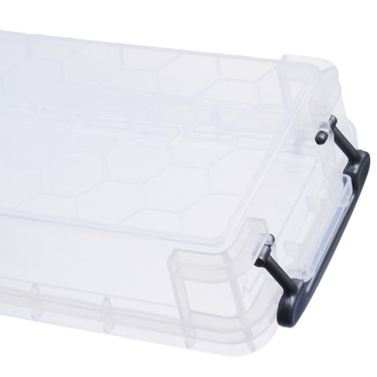 Picture of Plastic Beads Organizer Container Storage Box Rectangle Transparent 21.5cm x 10cm(8 4/8" x3 7/8"), 1 Piece