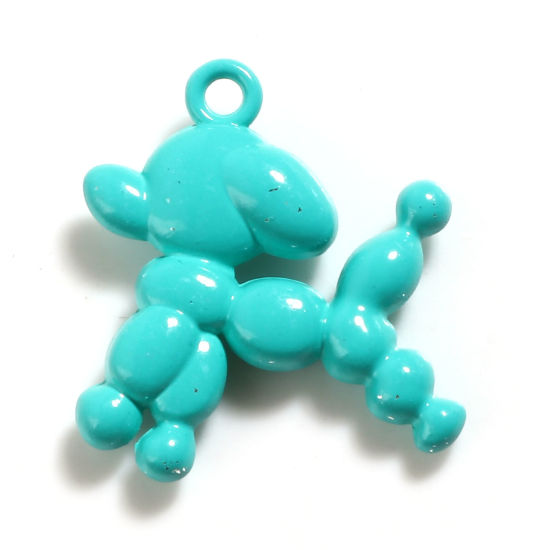 Immagine di Lega di Zinco Charms Cane Bluastro 23mm x 21mm , 5 Pz