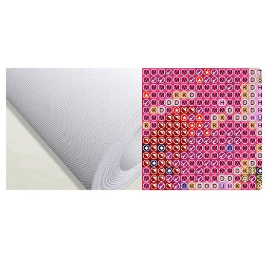 Image de Broderie DIY Kit Peinture Strass Diamant en Résine Multicolore Rectangle Chats 50cm x 40cm, 1 Pièce