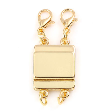 Picture of Zinc Based Alloy Magnetic Layered Clasps For Stackable Multi-layer Necklace Bracelet Rectangle Multicolor