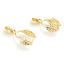 Imagen de Latón Pellizque Fianzas Clip Oro Real Chapado Hoja 25mm x 7mm, 5 Unidades