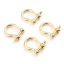 Picture of Brass D Rings Fit Clothing Bag Making Real Gold Plated 19mm x 16mm, 1 Piece