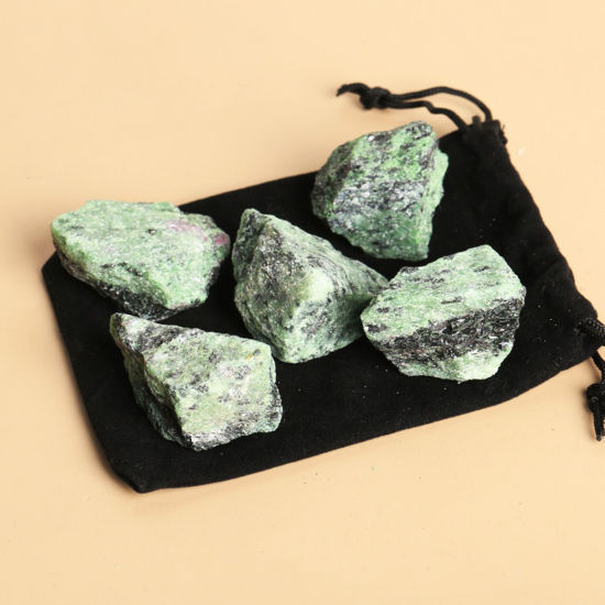 Изображение Камень ( Природный ) Полудрагоценный Камень Бесформенный Зеленый 20-50mm, 1 Пакет（5PCs）