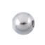 Bild von Edelstahl Zwischenperlen Spacer Perlen Rund Silberfarben ca. 5mm D., Loch:ca. 1.3mm, 50 Stücke