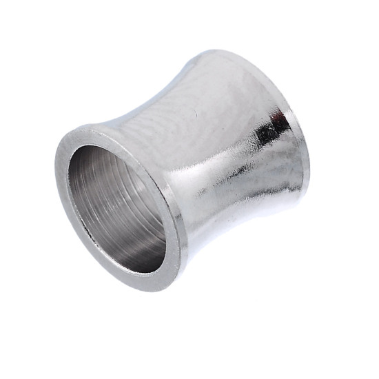 Bild von 304 Edelstahl Zwischenperlen Spacer Perlen Zylinder Silberfarben ca. 8mm x 8mm, Loch:ca. 6.2mm, 10 Stücke