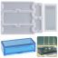 Picture of Silicone Resin Mold For Pencil Storage Box Jewelry Making Rectangle White 18.9cm x 14.7cm, 1 Set