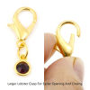 Picture of Alloy Birthstone Knitting Stitch Markers Gold Plated 3.4cm x 1.2cm, 1 Set ( 12 PCs/Set)