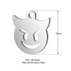 Picture of Stainless Steel Halloween Charms Silver Tone The Devil Hollow 18mm x 16mm, 5 PCs