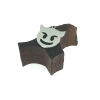 Picture of Stainless Steel Halloween Charms Silver Tone The Devil Hollow 18mm x 16mm, 5 PCs