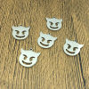 Picture of Stainless Steel Halloween Charms Silver Tone The Devil Hollow 18mm x 16mm, 5 PCs