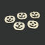 Picture of Stainless Steel Halloween Charms Silver Tone Pumpkin Hollow 18mm x 16mm, 1 Piece