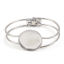 Imagen de Zamak Soporta a cabachones Brazalete Ronda Tono de Plata (Adap 25mm) 19cm longitud, 1 Unidad