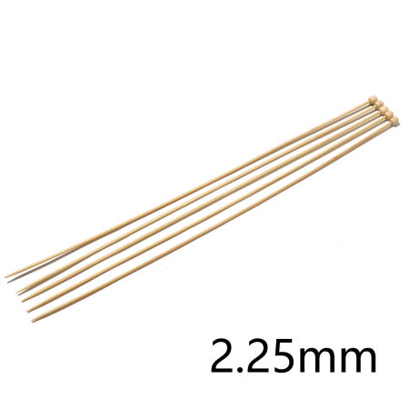 Immagine di (US1 2.25mm) Bambù SP Ferri da Maglia Naturale 35cm Lunghezza, 5 Pz