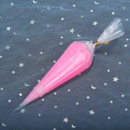 ( 50ml ) EVA DIYフェイク ホイップクリームクレイ粘土 濃いピンク 19cmx 4.5cm、 1 個 の画像