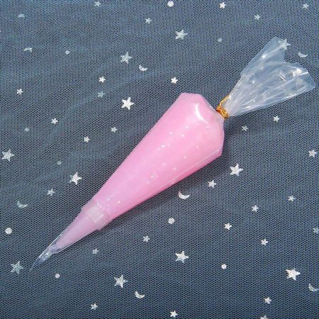 ( 50ml ) EVA DIYフェイク ホイップクリームクレイ粘土 薄ピンク 19cmx 4.5cm、 1 個 の画像