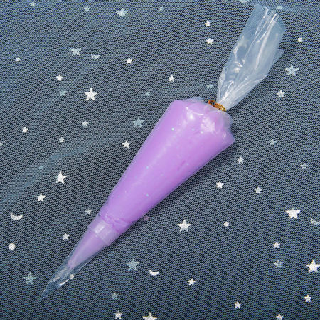 ( 50ml ) EVA DIYフェイク ホイップクリームクレイ粘土 薄紫色 19cmx 4.5cm、 1 個 の画像