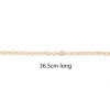 Imagen de Hierro Cable Cadena Cruz Collares Chapado en Oro 36.5cm longitud, Cadena: 2mm, 1 Paquete ( 10 Unidades/Paquete)