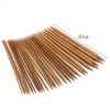 Picture of 2mm - 10mm Natural Bamboo Double Pointed Knitting Needles Brown 20cm(7 7/8") long, 1 Set ( 75 PCs/Set)
