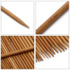 Picture of 2mm - 10mm Natural Bamboo Double Pointed Knitting Needles Brown 20cm(7 7/8") long, 1 Set ( 75 PCs/Set)
