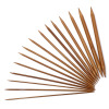 Picture of 2mm - 10mm Natural Bamboo Double Pointed Knitting Needles Brown 20cm(7 7/8") long, 1 Set ( 75 PCs/Set)